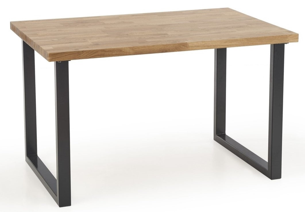Kitchen Table Radus 1 | size: Length: 85cm, Width: 140cm, Height: 76cm | color: Black/Oak | image: 1 | variant: 1011274