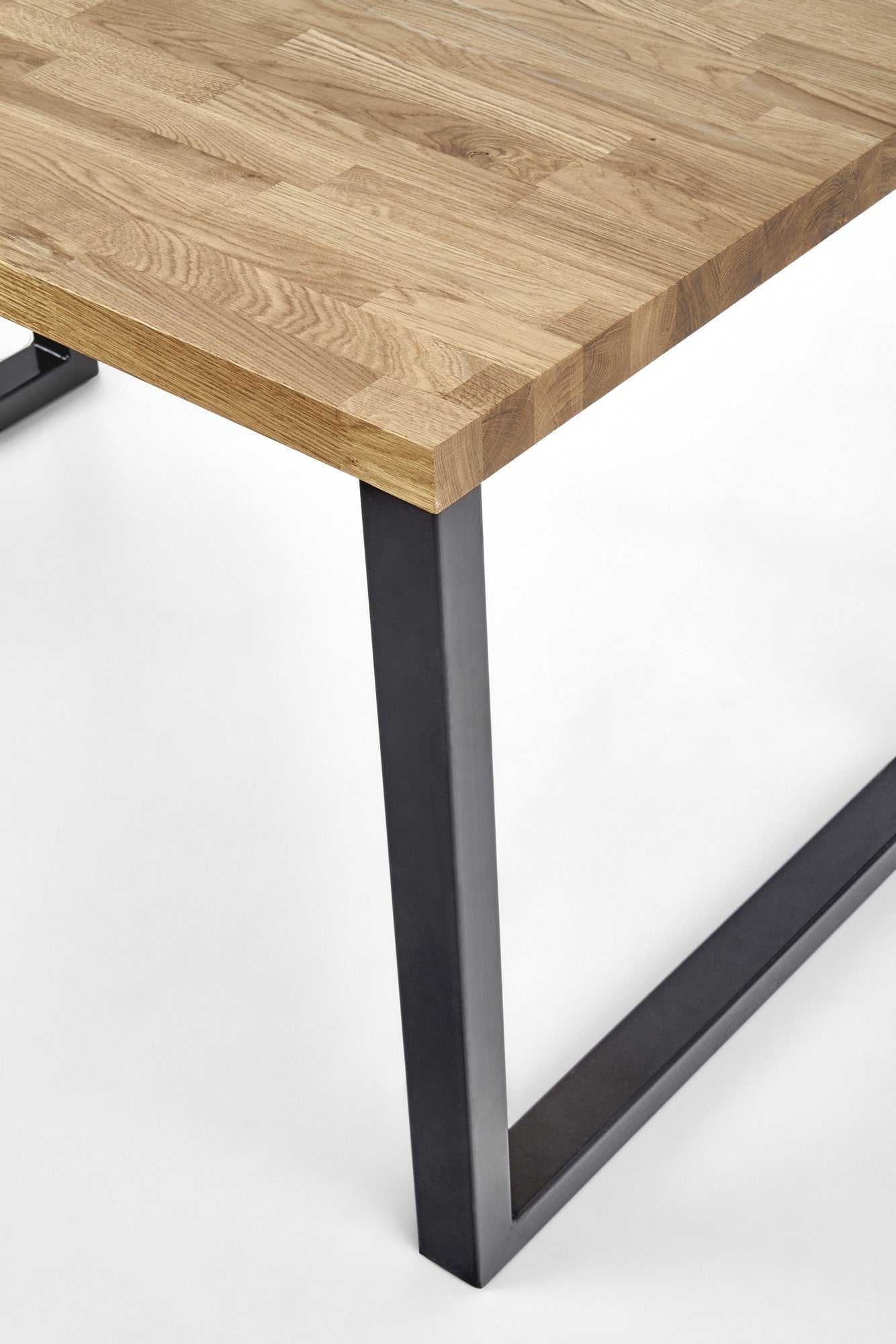 Kitchen Table Radus 2 | size: Length: 90cm, Width: 160cm, Height: 76cm | color: Black/Oak | image: 4 | variant: 1011281
