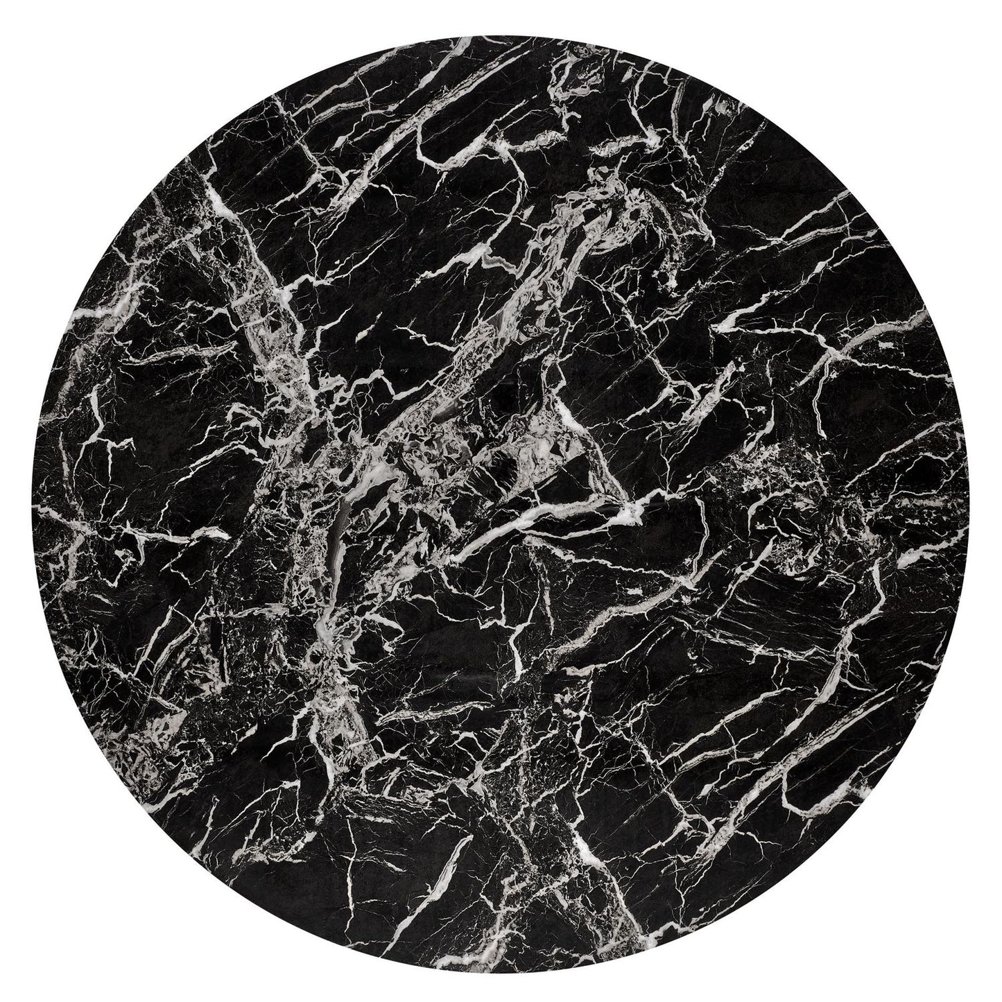 Kitchen Table Raymond 2 | size: Length: 100cm, Width: 100cm, Height: 73cm, Diameter: 100cm | color: Marble/Black/Gold | image: 5 | variant: 1006438