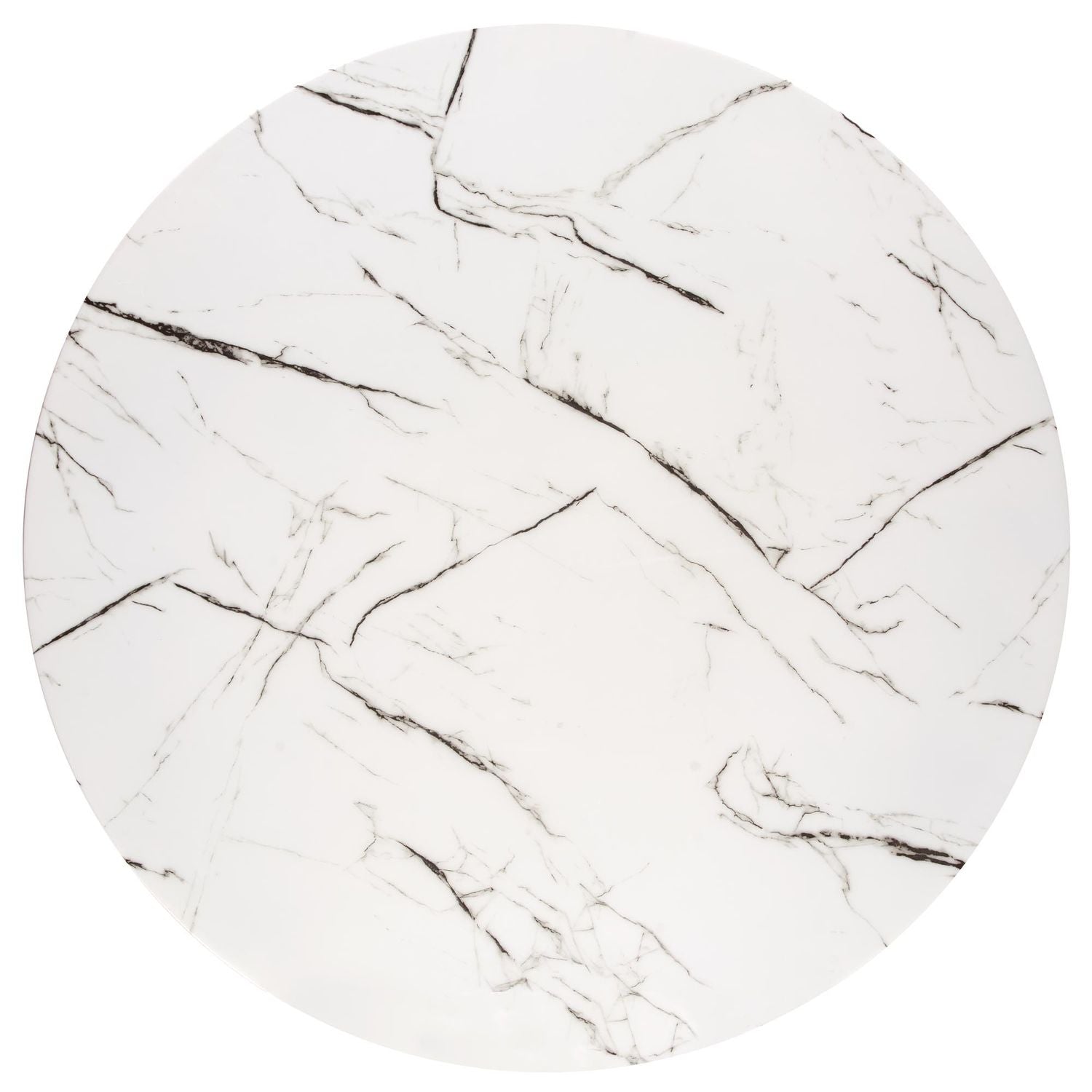 Kitchen Table Raymond 2 | size: Length: 100cm, Width: 100cm, Height: 73cm, Diameter: 100cm | color: White/Marble/Gold | image: 5 | variant: 1006437