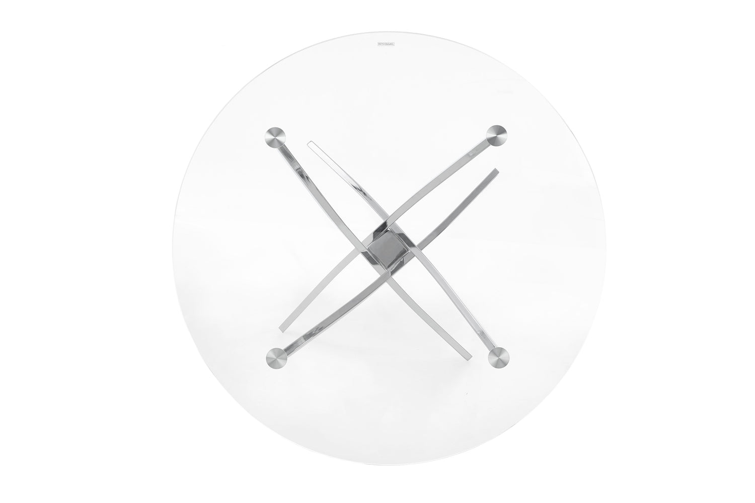 Kitchen Table Raymond | size: Length: 100cm, Width: 100cm, Height: 73cm, Diameter: 100cm | color: Transparent/Grey | image: 3 | variant: 1006441