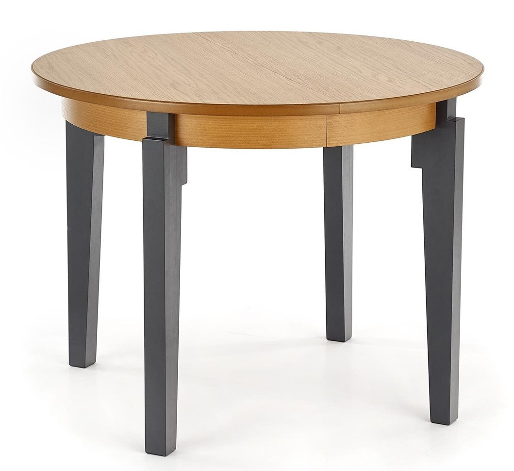 Kitchen Table Rennes | size: Length: 100cm, Width: 200cm, Height: 77cm, Diameter: 100cm | color: Oak/Grey | image: 1 | variant: 1003174