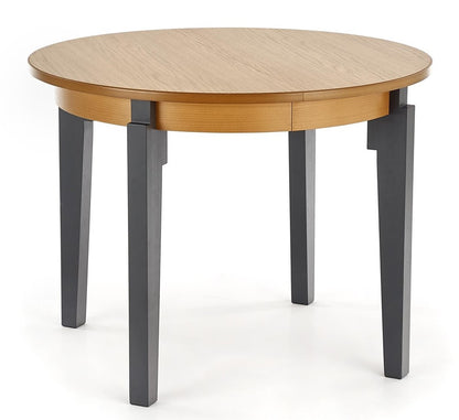 Kitchen Table Rennes | size: Length: 100cm, Width: 200cm, Height: 77cm, Diameter: 100cm | color: Oak/Grey | image: 1 | variant: 1003174