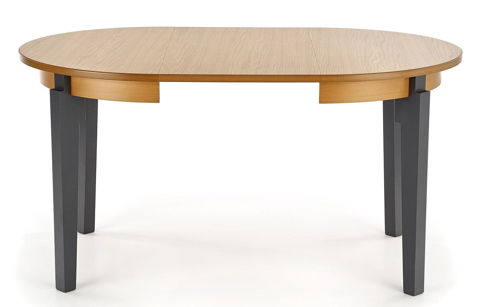 Kitchen Table Rennes | size: Length: 100cm, Width: 200cm, Height: 77cm, Diameter: 100cm | color: Oak/Grey | image: 3 | variant: 1003174