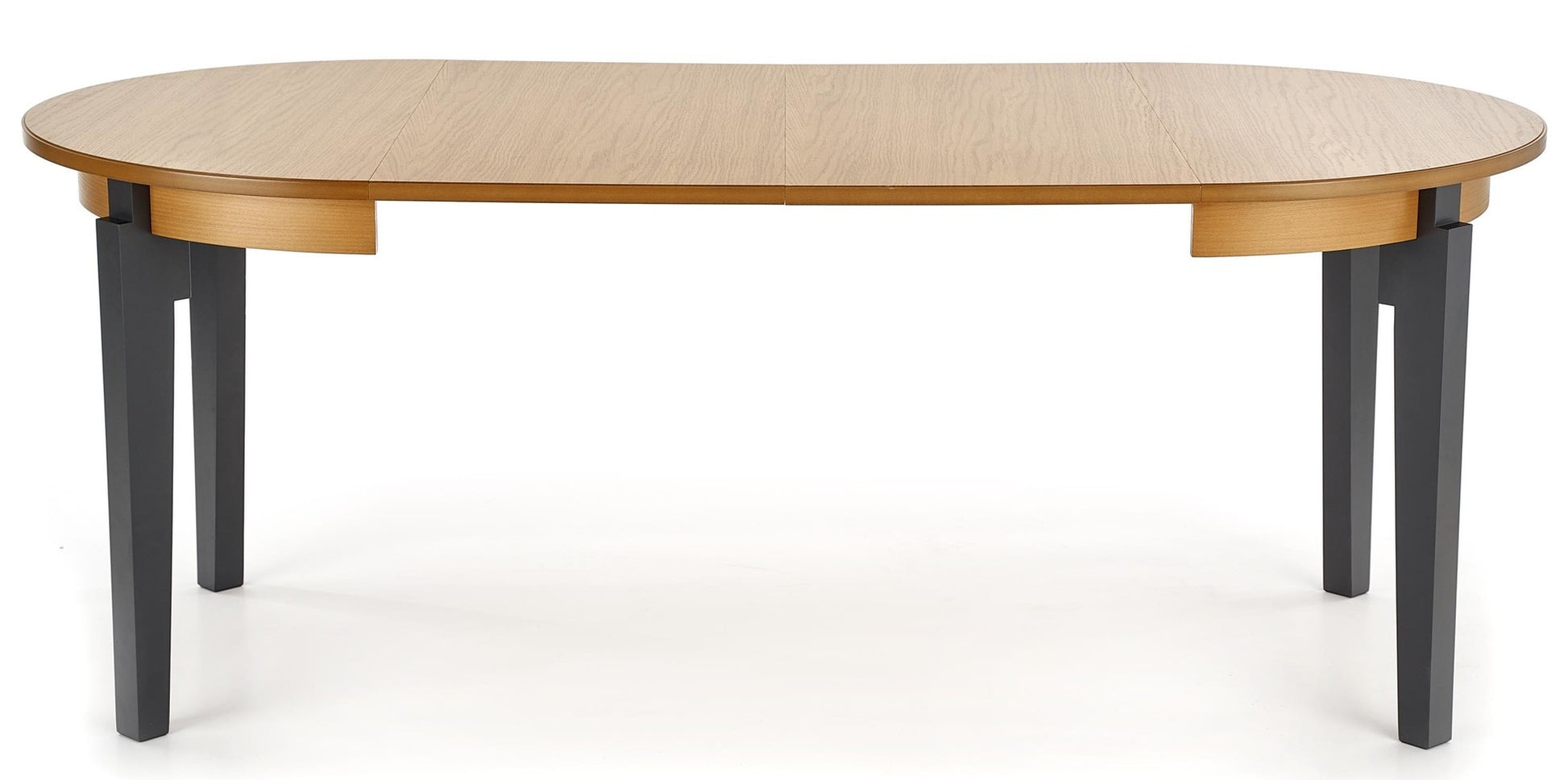 Kitchen Table Rennes | size: Length: 100cm, Width: 200cm, Height: 77cm, Diameter: 100cm | color: Oak/Grey | image: 4 | variant: 1003174