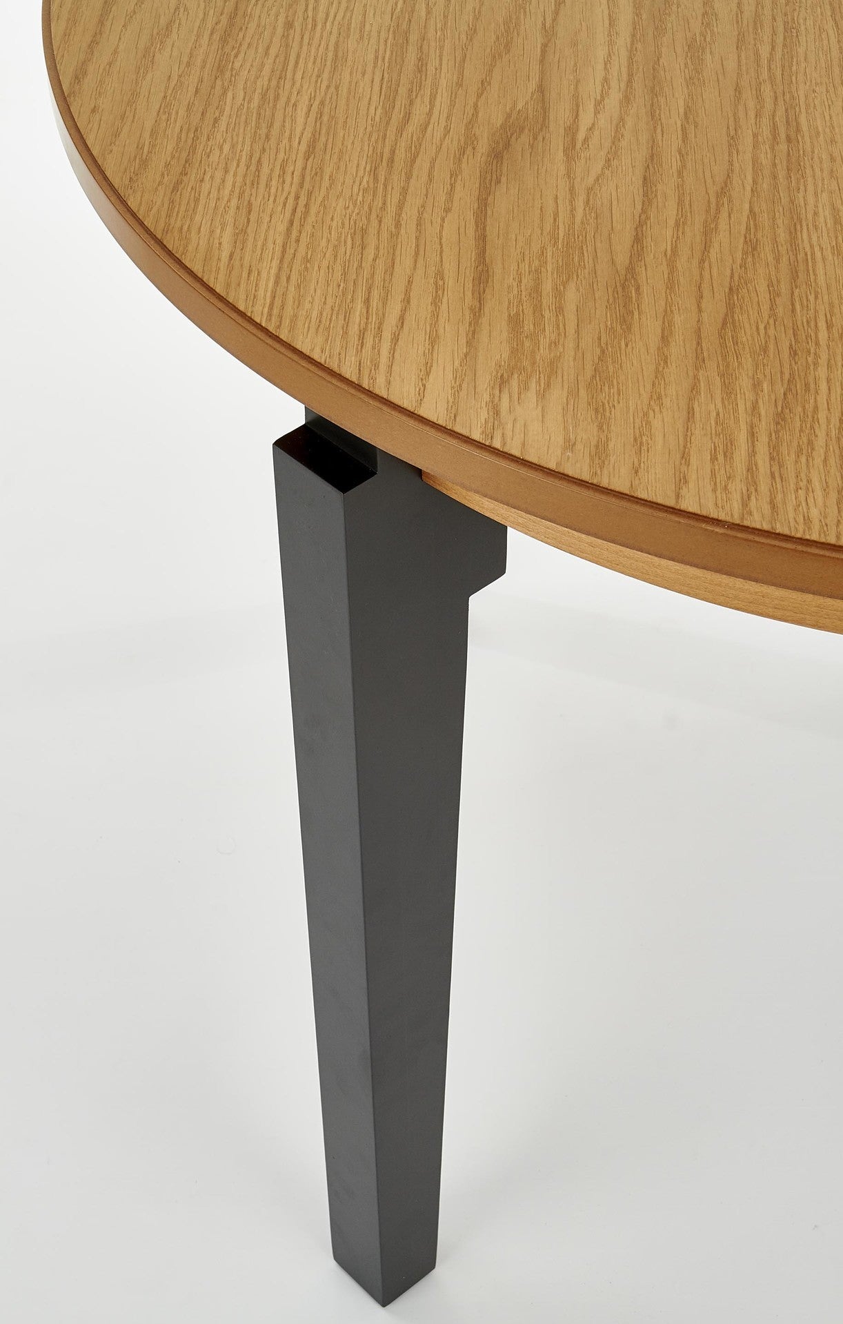 Kitchen Table Rennes | size: Length: 100cm, Width: 200cm, Height: 77cm, Diameter: 100cm | color: Oak/Grey | image: 9 | variant: 1003174