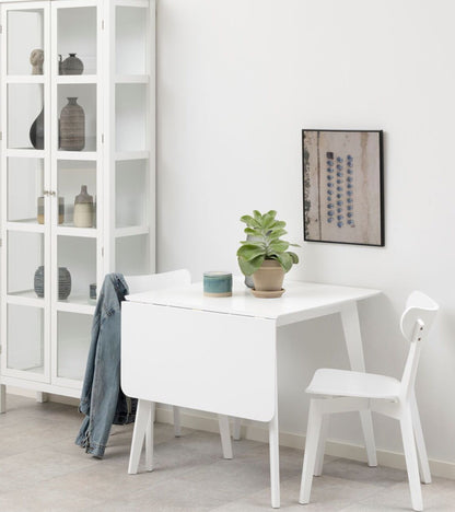 Kitchen Table Roxby 2 | size: Length: 80cm, Width: 120cm, Height: 76cm | color: White | image: 3 | variant: 1006501