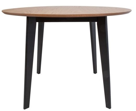 Kitchen Table Roxby | size: Length: 105cm, Width: 105cm, Height: 76cm, Diameter: 105cm | color: Black/Oak | image: 2 | variant: 1006494