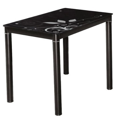 Kitchen Table Scunthorpe | size: Length: 60cm, Width: 80cm, Height: 75cm | color: Black | image: 1 | variant: 1004328