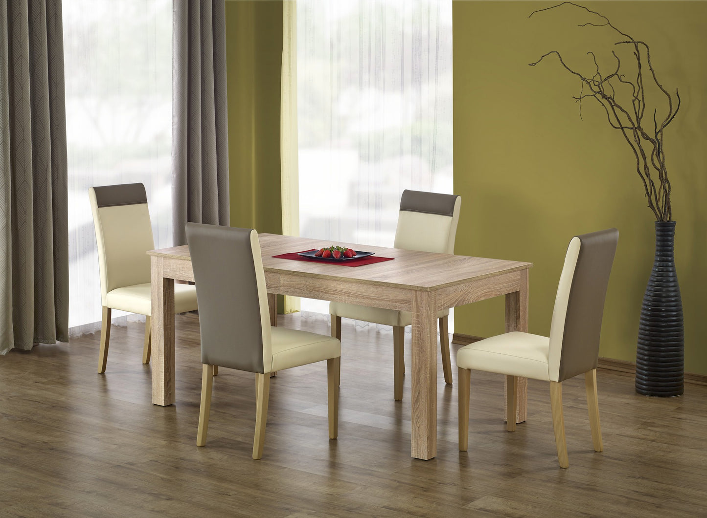 Kitchen Table Seweryn | size: Length: 90cm, Width: 300cm, Height: 76cm | color: Oak | image: 2 | variant: 1006400
