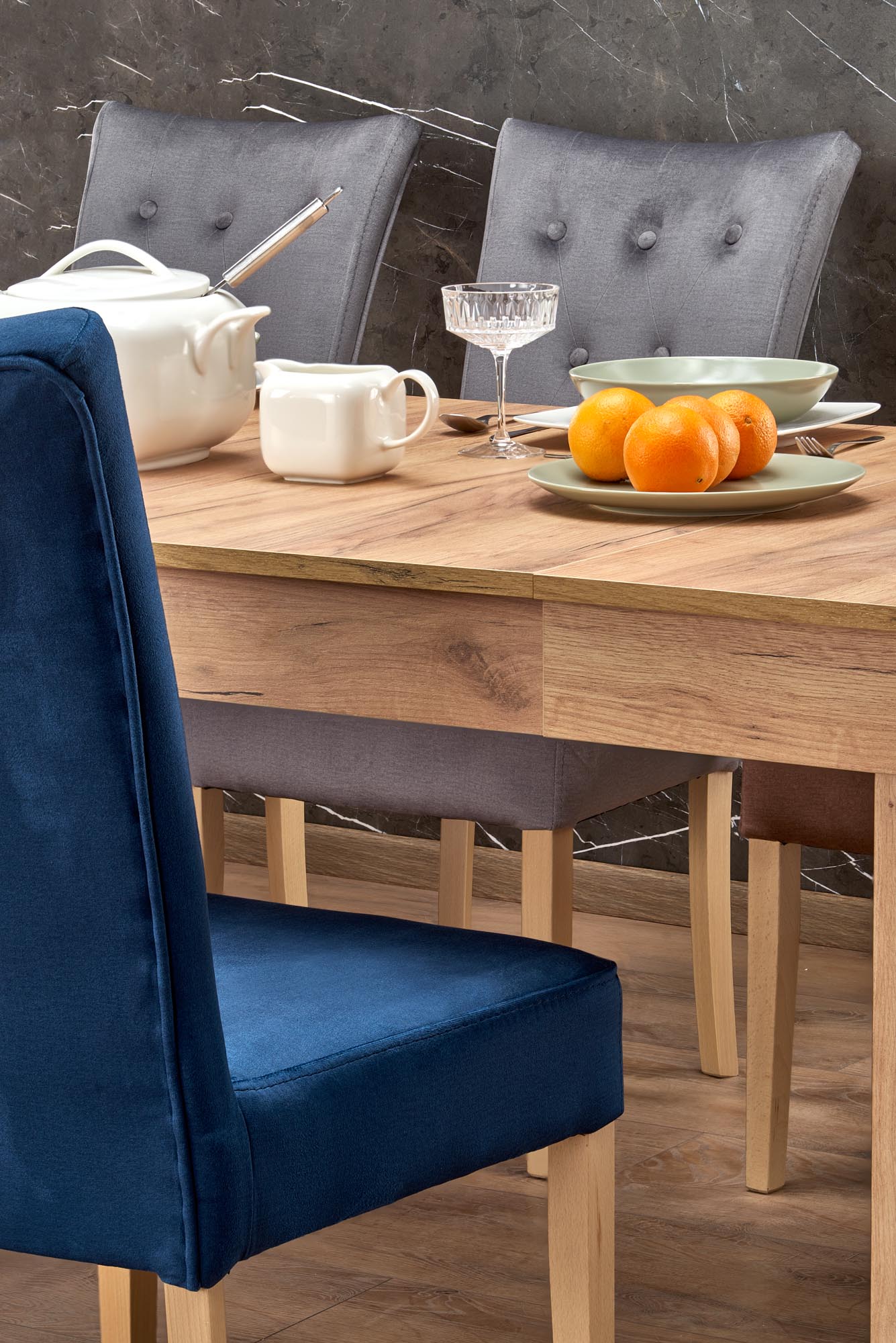 Kitchen Table Seweryn | size: Length: 90cm, Width: 300cm, Height: 76cm | color: Oak | image: 3 | variant: 1006402