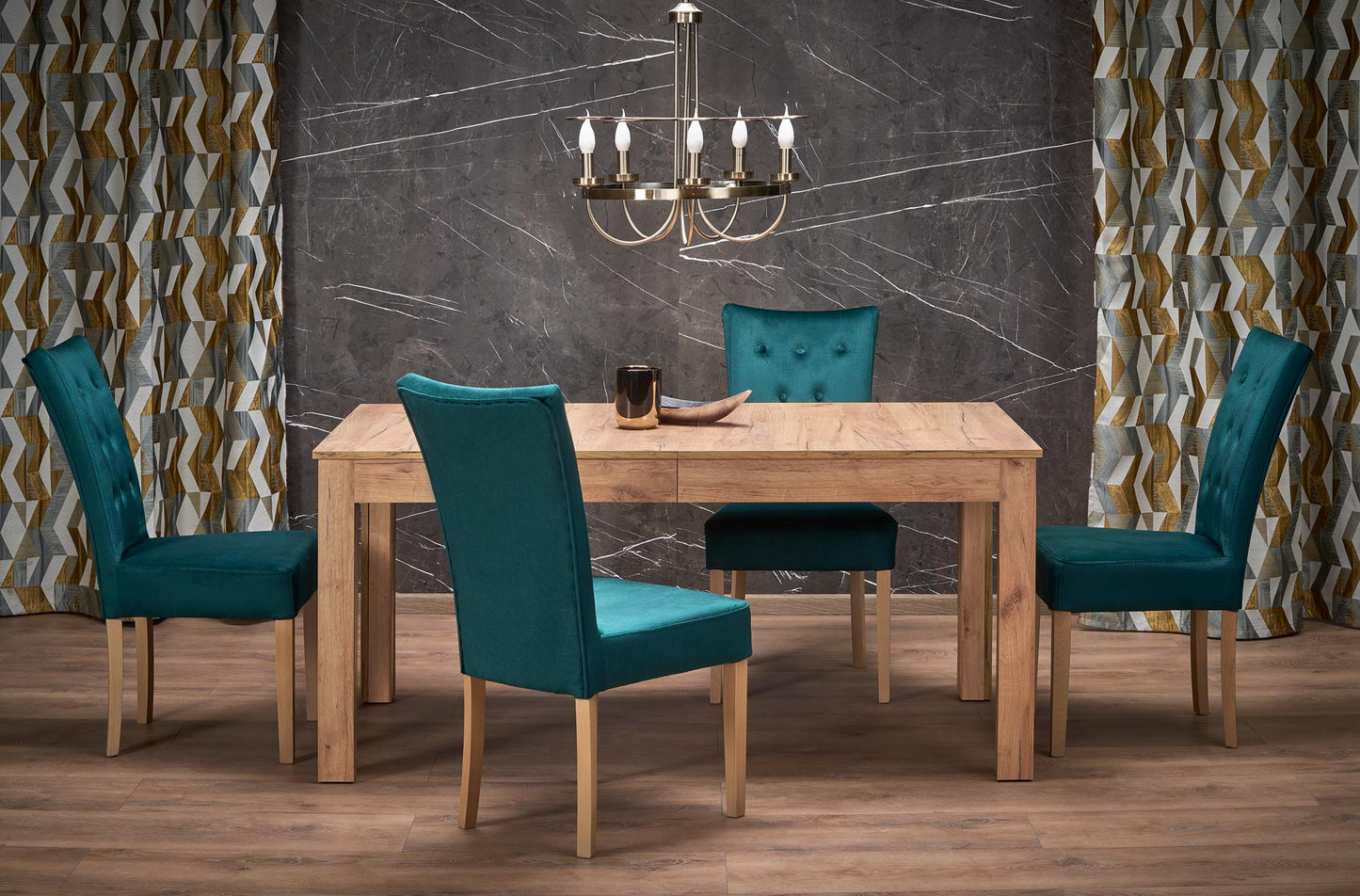 Kitchen Table Seweryn | size: Length: 90cm, Width: 300cm, Height: 76cm | color: Oak | image: 4 | variant: 1006402