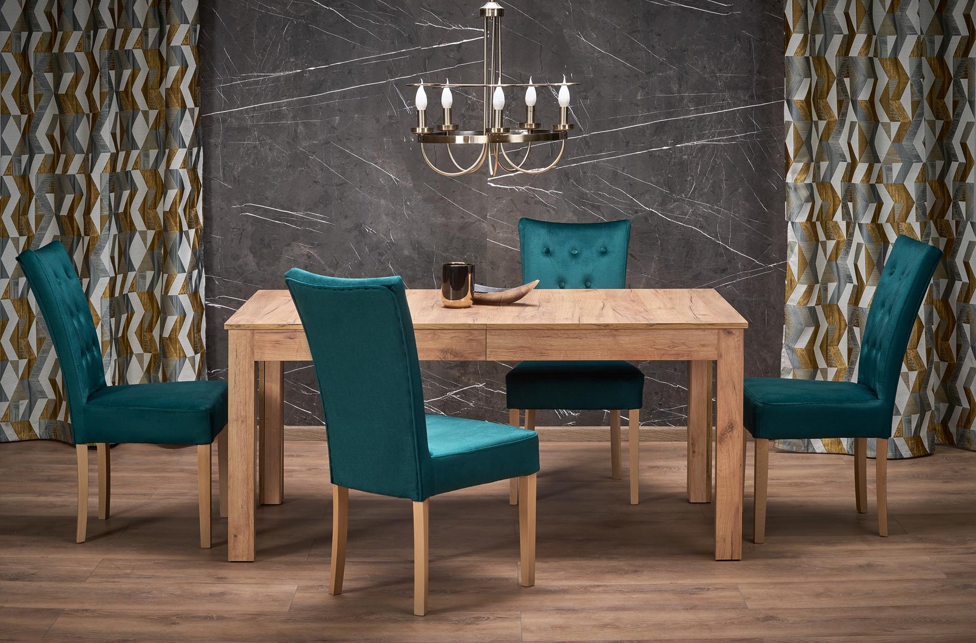 Kitchen Table Seweryn | size: Length: 90cm, Width: 300cm, Height: 76cm | color: Oak | image: 4 | variant: 1006402