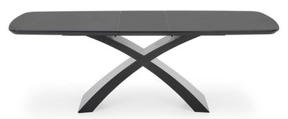 Kitchen Table Silvestro | size: Length: 89cm, Width: 220cm, Height: 75cm | color: Black/Grey | image: 3 | variant: 1012582