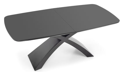 Kitchen Table Silvestro | size: Length: 89cm, Width: 220cm, Height: 75cm | color: Black/Grey | image: 4 | variant: 1012582