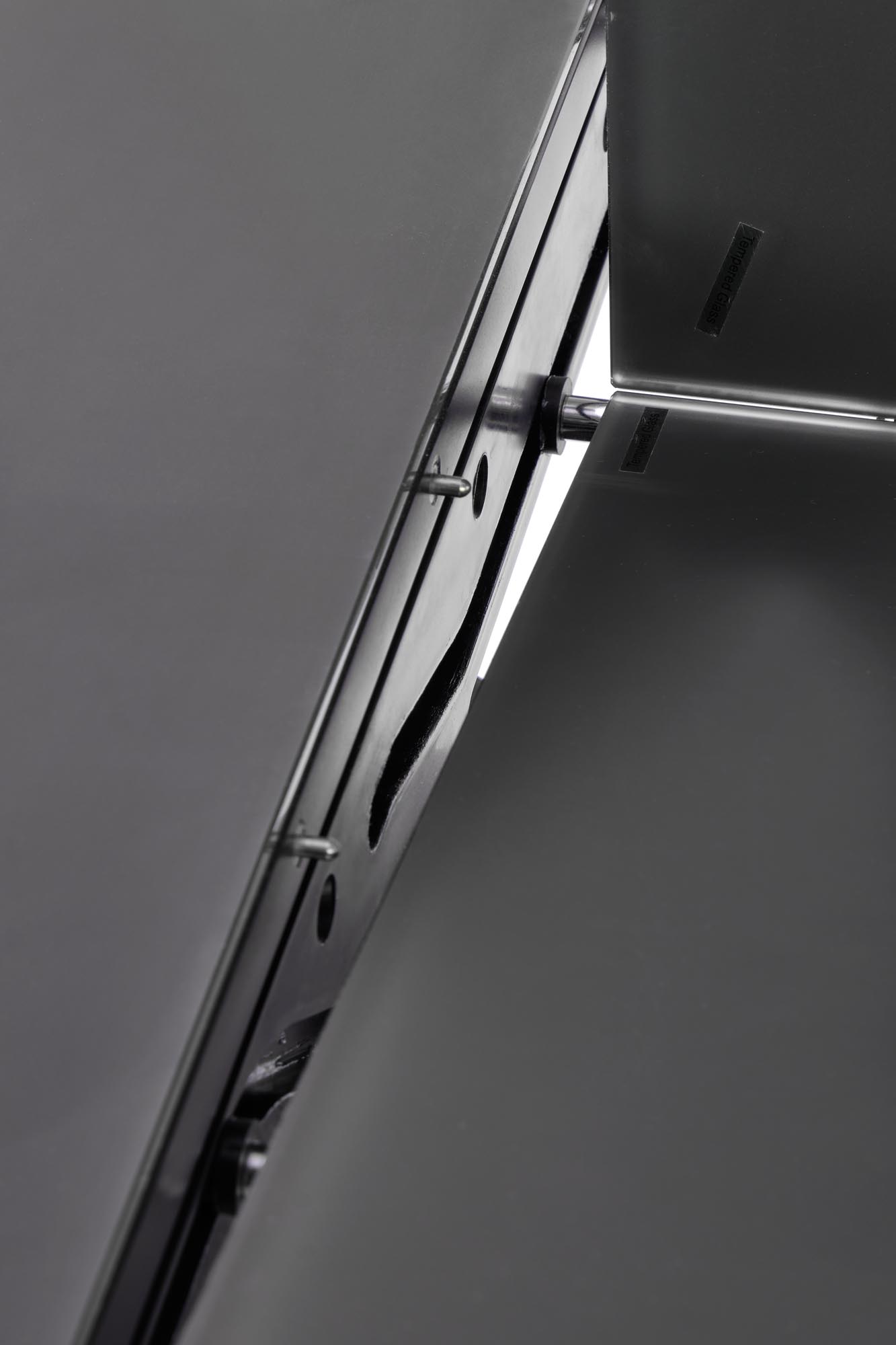 Kitchen Table Silvestro | size: Length: 89cm, Width: 220cm, Height: 75cm | color: Black/Grey | image: 9 | variant: 1012582