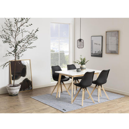 Kitchen Table Thornbury | size: Length: 80cm, Width: 120cm, Height: 75.5cm | color: White | image: 2 | variant: 1006507