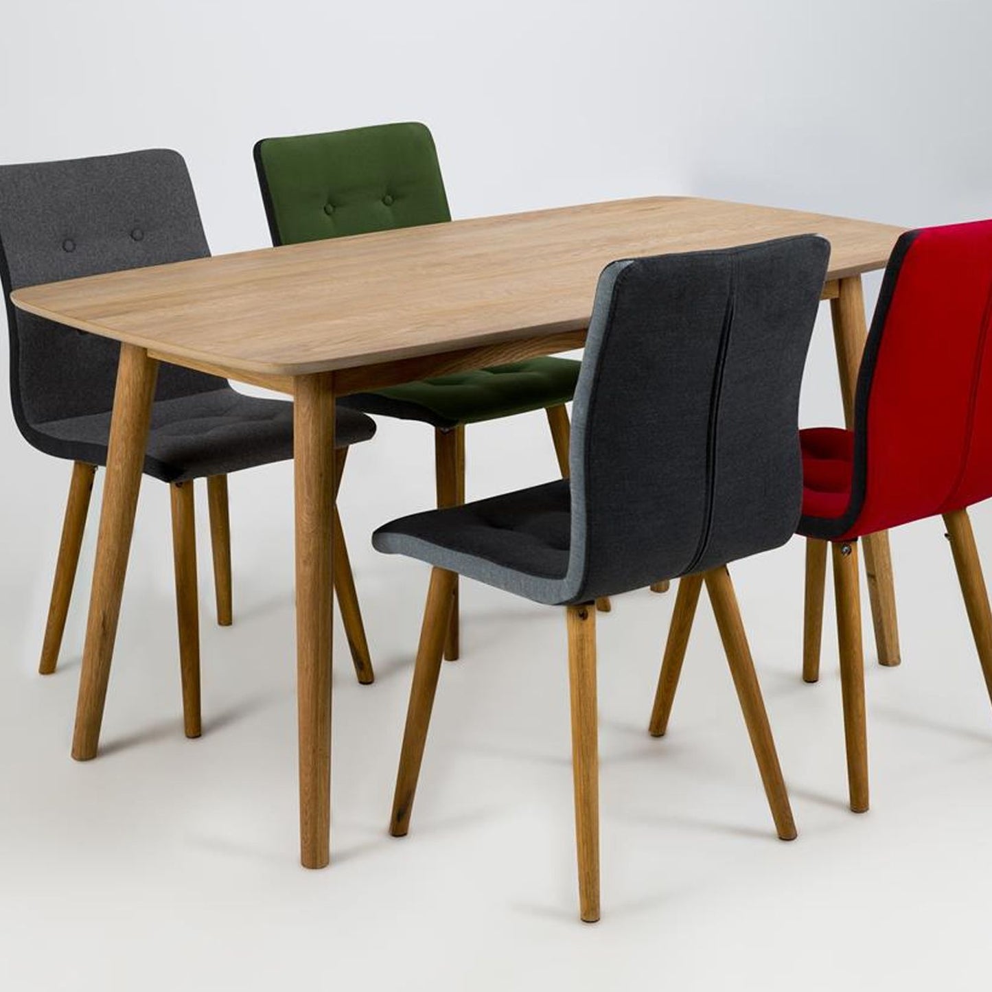 Kitchen Table Turin | size: Length: 80cm, Width: 150cm, Height: 75.5cm | color: Brown | image: 1 | variant: 1001541