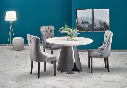 Kitchen Table West Ashford | size: Length: 120cm, Width: 120cm, Height: 77cm, Diameter: 120cm | color: White | image: 8 | variant: 1007300