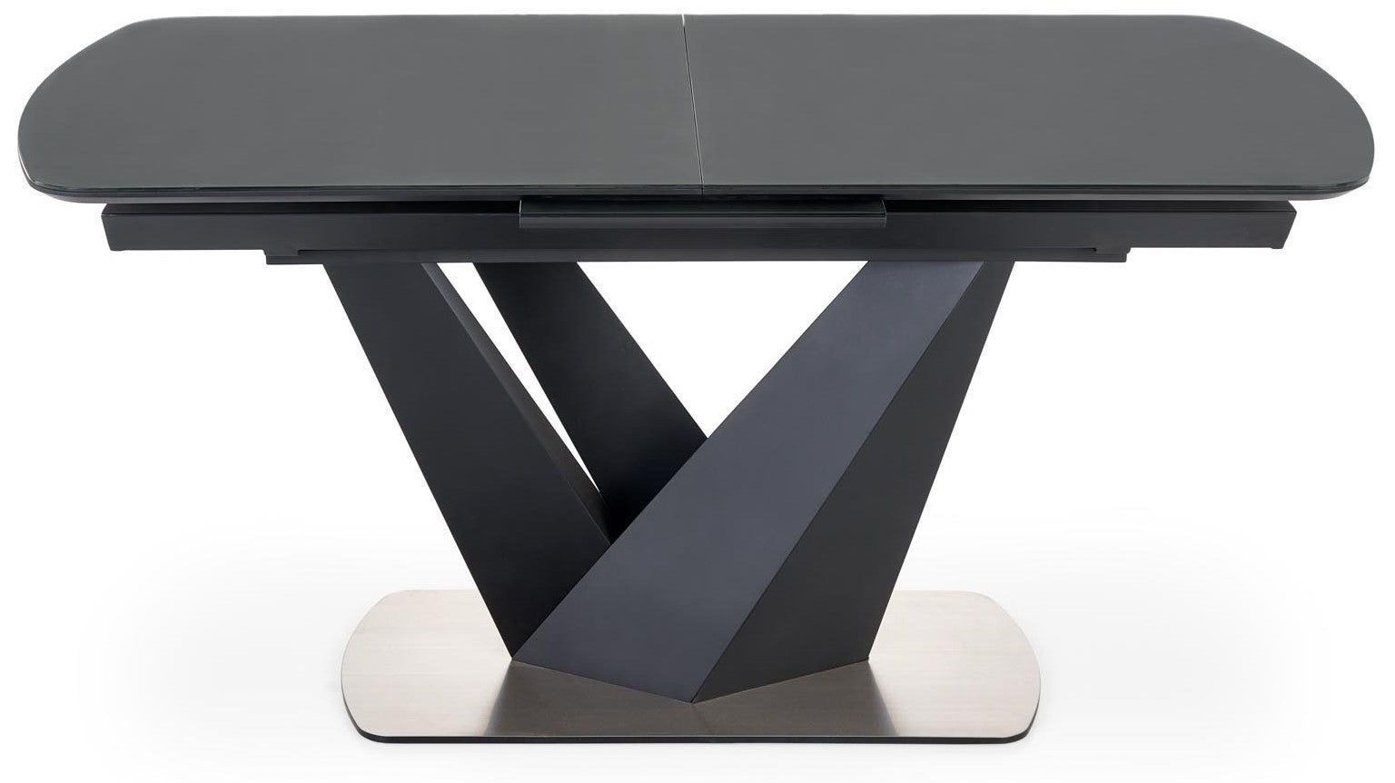 Kitchen Table West Bexleyheath | size: Length: 90cm, Width: 200cm, Height: 77cm | color: Black/Grey | image: 2 | variant: 1007269