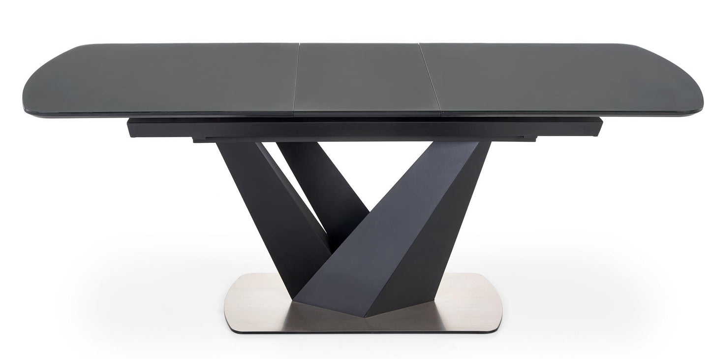 Kitchen Table West Bexleyheath | size: Length: 90cm, Width: 200cm, Height: 77cm | color: Black/Grey | image: 3 | variant: 1007269