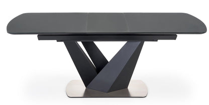 Kitchen Table West Bexleyheath | size: Length: 90cm, Width: 200cm, Height: 77cm | color: Black/Grey | image: 3 | variant: 1007269