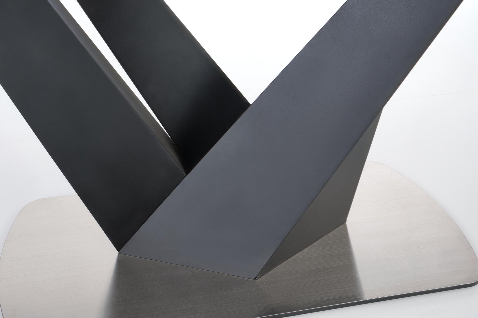 Kitchen Table West Bexleyheath | size: Length: 90cm, Width: 200cm, Height: 77cm | color: Black/Grey | image: 5 | variant: 1007269