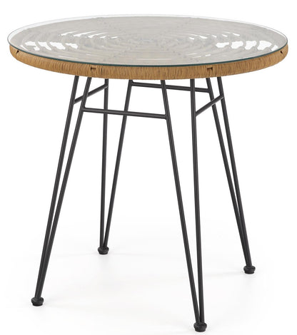 Kitchen Table West Boston | size: Length: 79cm, Width: 79cm, Height: 76cm, Diameter: 79cm | color: Transparent | image: 1 | variant: 1007128