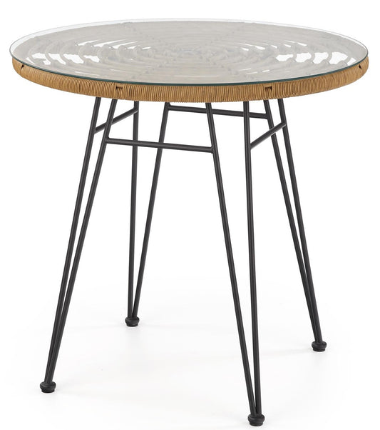 Kitchen Table West Boston | size: Length: 79cm, Width: 79cm, Height: 76cm, Diameter: 79cm | color: Transparent | image: 1 | variant: 1007128
