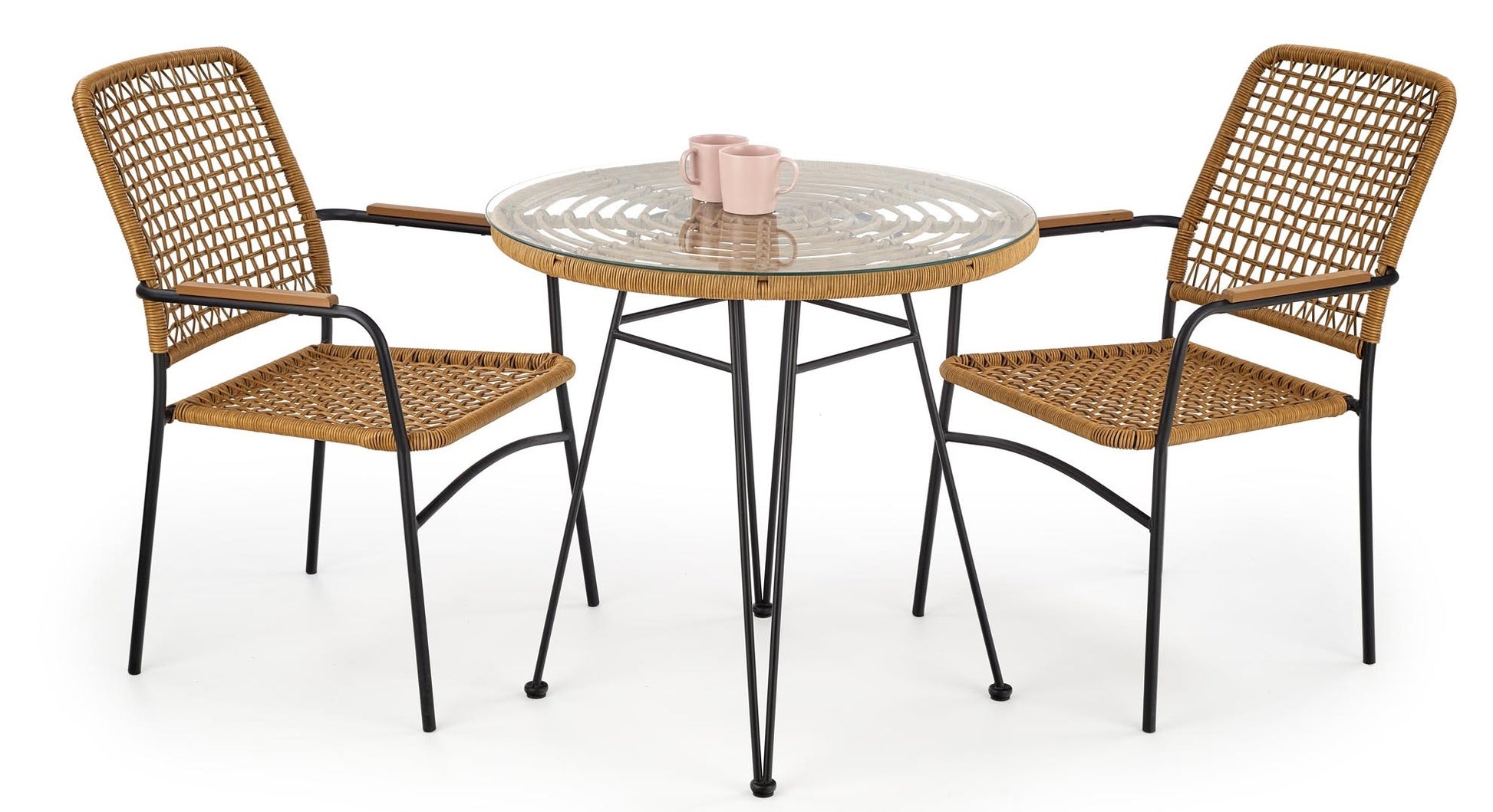 Kitchen Table West Boston | size: Length: 79cm, Width: 79cm, Height: 76cm, Diameter: 79cm | color: Transparent | image: 2 | variant: 1007128