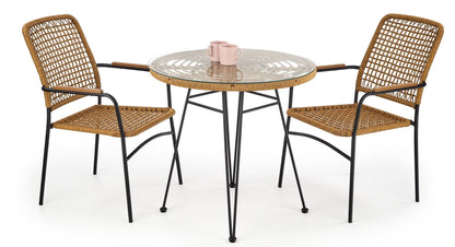 Kitchen Table West Boston | size: Length: 79cm, Width: 79cm, Height: 76cm, Diameter: 79cm | color: Transparent | image: 2 | variant: 1007128