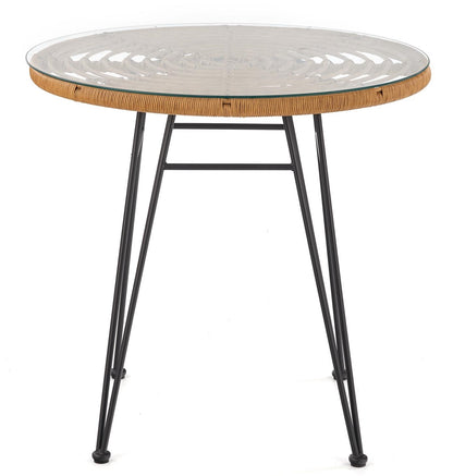 Kitchen Table West Boston | size: Length: 79cm, Width: 79cm, Height: 76cm, Diameter: 79cm | color: Transparent | image: 3 | variant: 1007128