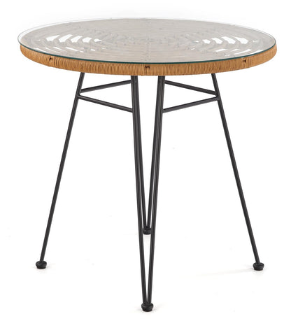 Kitchen Table West Boston | size: Length: 79cm, Width: 79cm, Height: 76cm, Diameter: 79cm | color: Transparent | image: 4 | variant: 1007128