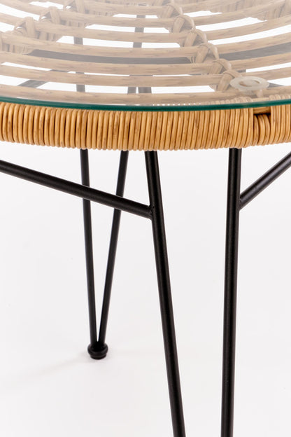 Kitchen Table West Boston | size: Length: 79cm, Width: 79cm, Height: 76cm, Diameter: 79cm | color: Transparent | image: 5 | variant: 1007128