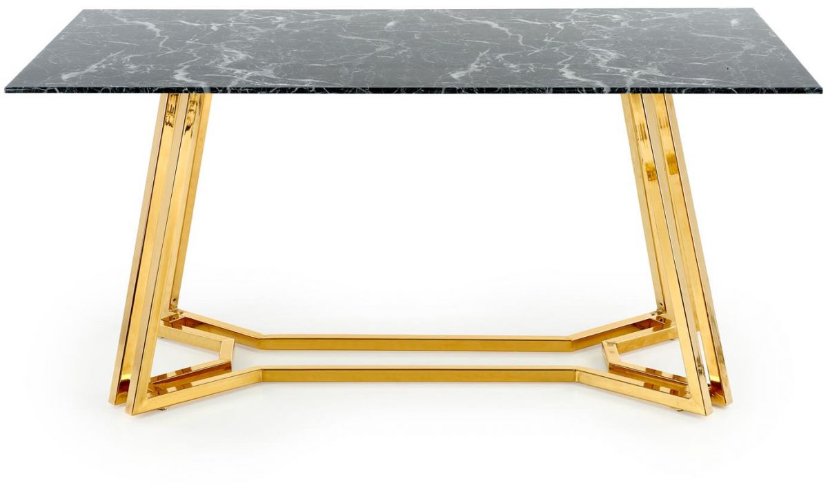 Kitchen Table West Broadstairs | size: Length: 90cm, Width: 160cm, Height: 75cm | color: Black | image: 1 | variant: 1007294