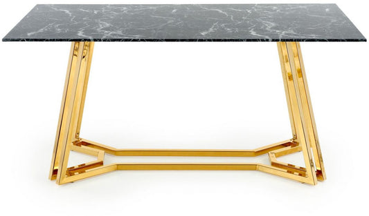Kitchen Table West Broadstairs | size: Length: 90cm, Width: 160cm, Height: 75cm | color: Black | image: 1 | variant: 1007294