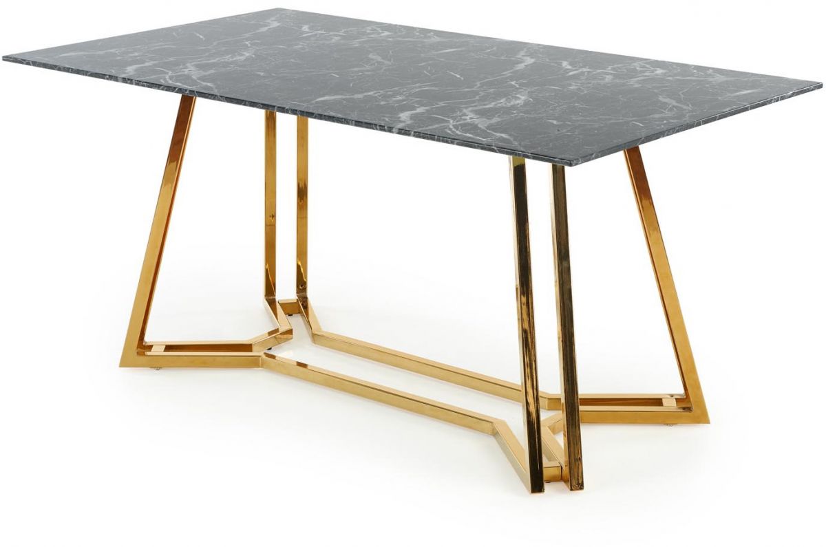 Kitchen Table West Broadstairs | size: Length: 90cm, Width: 160cm, Height: 75cm | color: Black | image: 2 | variant: 1007294