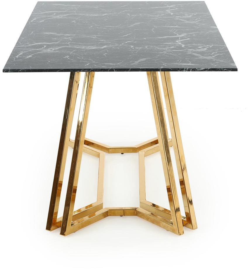 Kitchen Table West Broadstairs | size: Length: 90cm, Width: 160cm, Height: 75cm | color: Black | image: 3 | variant: 1007294