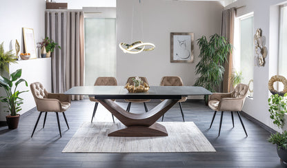 Kitchen Table West Cosenza | size: Length: 95cm, Width: 240cm, Height: 76cm | color: Black | image: 4 | variant: 1007897