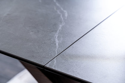 Kitchen Table West Cosenza | size: Length: 95cm, Width: 240cm, Height: 76cm | color: Black | image: 6 | variant: 1007897