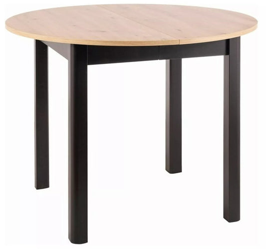 Kitchen Table West Delhi | size: Length: 102cm, Width: 144cm, Height: 75cm, Diameter: 102cm | color: Oak | image: 0 | variant: 1007962