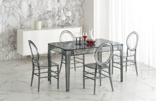 Kitchen Table West Fishguard | size: Length: 80cm, Width: 120cm, Height: 74cm | color: Transparent | image: 1 | variant: 1007402