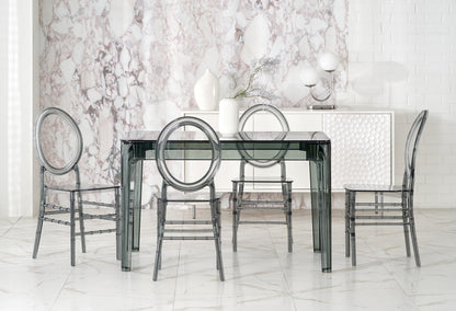 Kitchen Table West Fishguard | size: Length: 80cm, Width: 120cm, Height: 74cm | color: Transparent | image: 2 | variant: 1007402