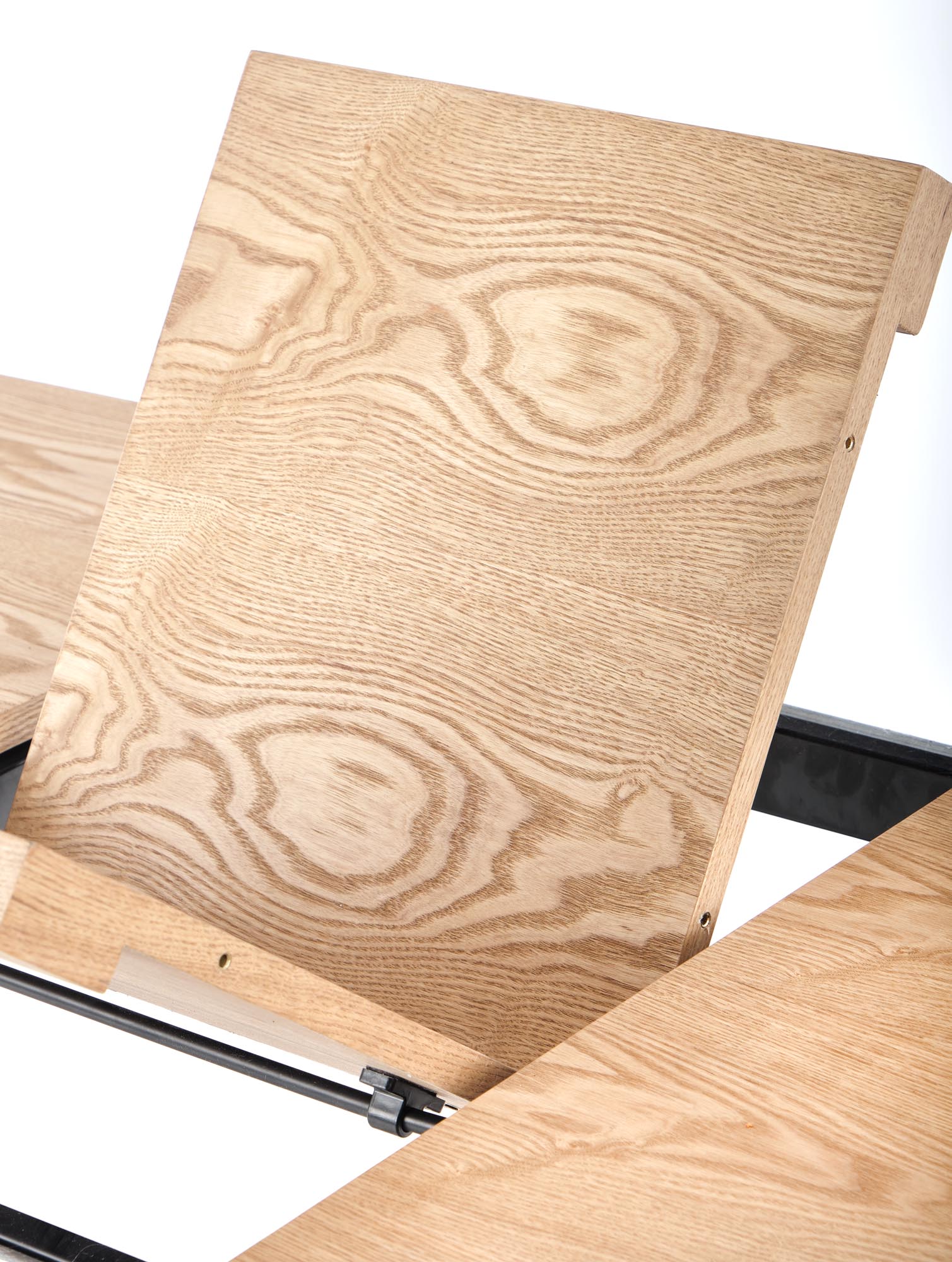 Kitchen Table West Gainsborough | size: Length: 90cm, Width: 200cm, Height: 75cm | color: Black/Oak | image: 7 | variant: 1007124