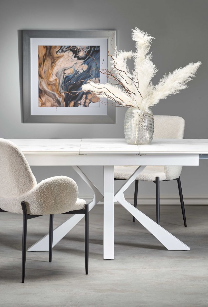 Kitchen Table West Hastings | size: Length: 89cm, Width: 200cm, Height: 78cm | color: White | image: 2 | variant: 1007304
