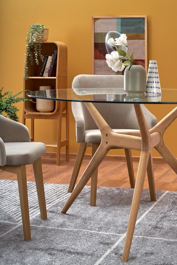 Kitchen Table West Horncastle | size: Length: 120cm, Width: 120cm, Height: 77cm, Diameter: 120cm | color: Oak | image: 6 | variant: 1007126