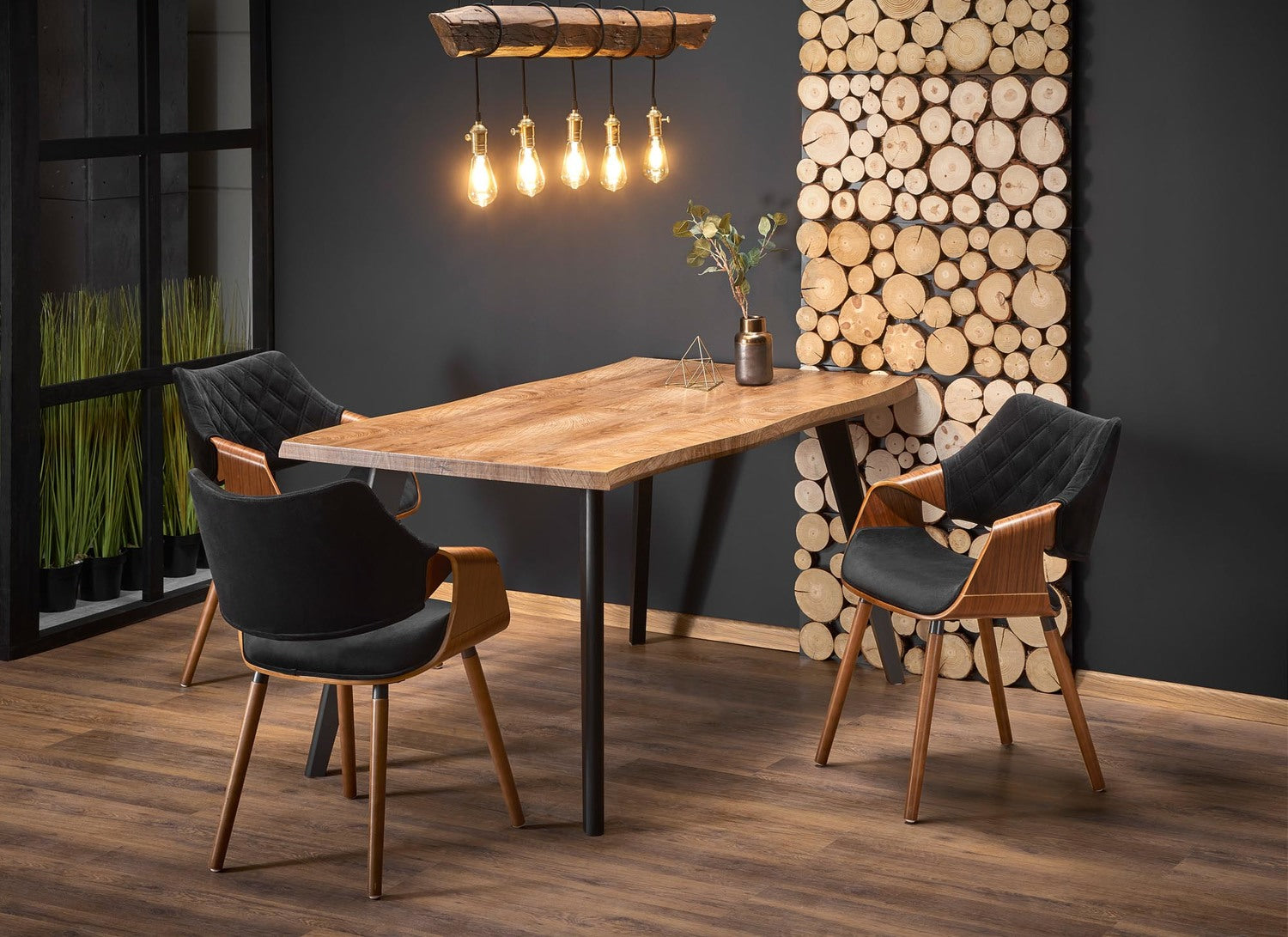 Kitchen Table West Horsens | size: Length: 80cm, Width: 180cm, Height: 75cm | color: Oak | image: 2 | variant: 1007498