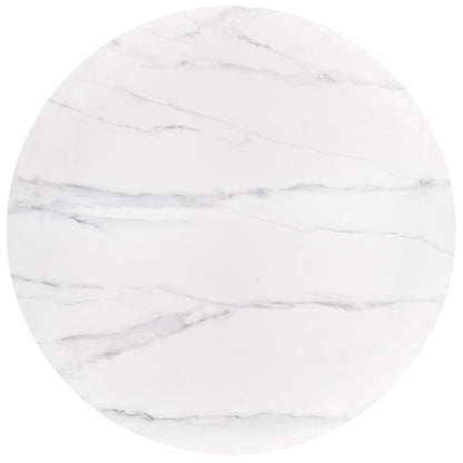 Kitchen Table West Knighton | size: Length: 120cm, Width: 120cm, Height: 76cm, Diameter: 120cm | color: White/Marble/Walnut | image: 6 | variant: 1007395