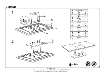 Kitchen Table West Louth | size: Length: 90cm, Width: 220cm, Height: 77cm | color: Black/Oak | image: 10 | variant: 1007123