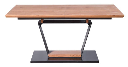 Kitchen Table West Louth | size: Length: 90cm, Width: 220cm, Height: 77cm | color: Black/Oak | image: 5 | variant: 1007123